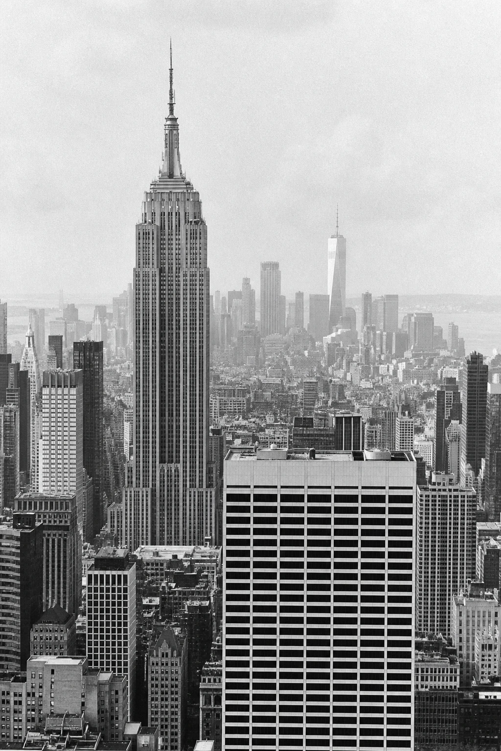 New York City in grainy monochrome daylight