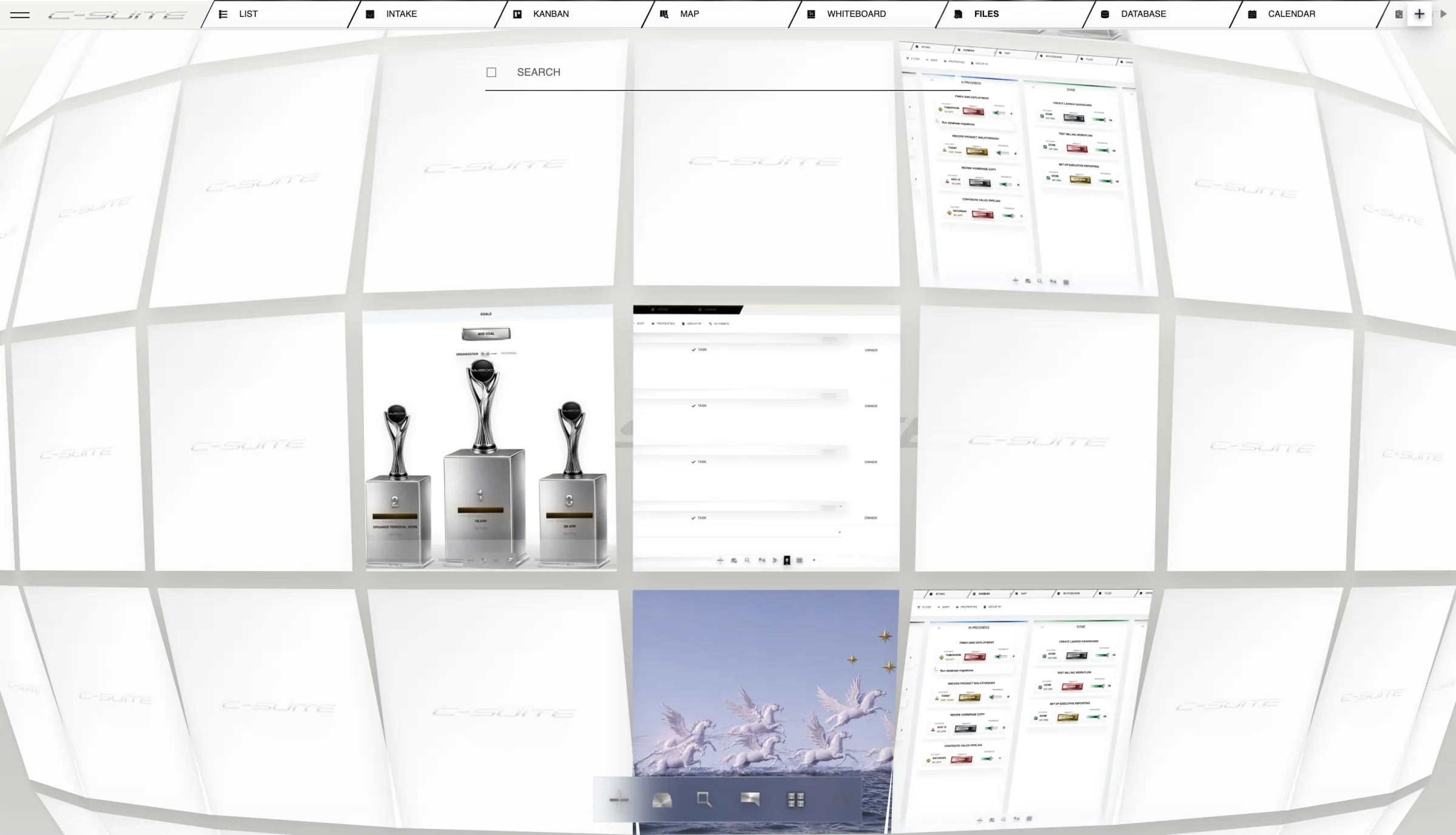 Corporate Suite visual file library containing launch assets